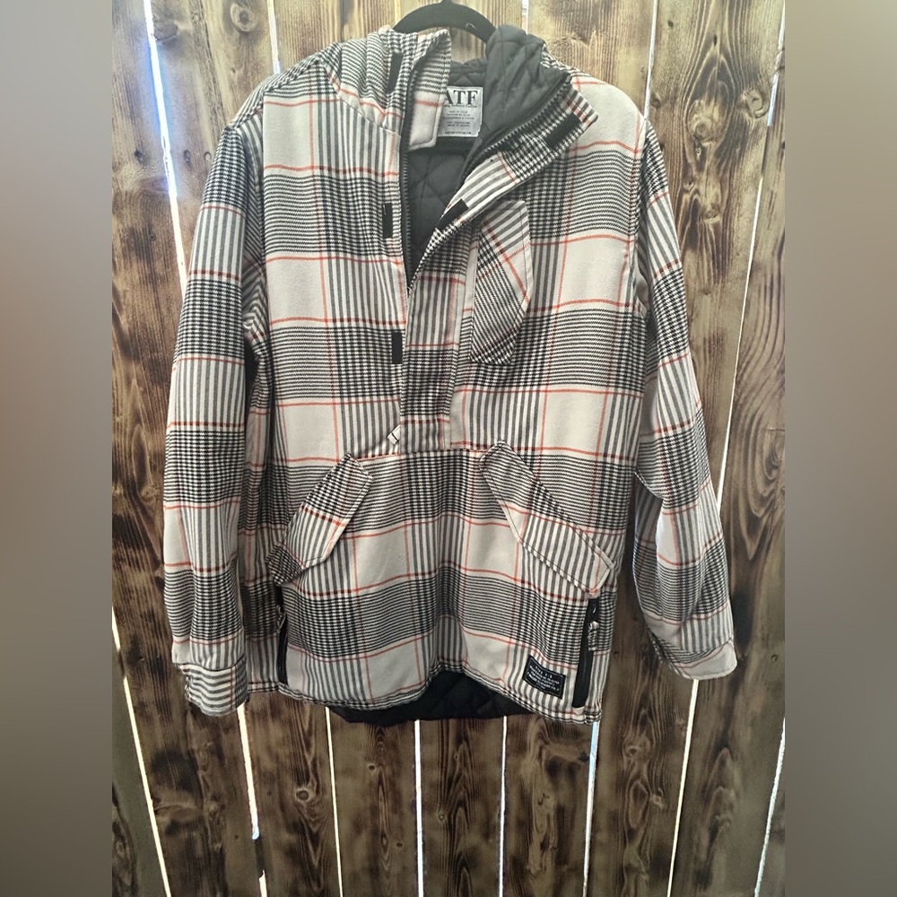 Analog Plaid Jacket with Black Label